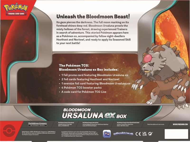 Pokemon Bloodmoon Ursaluna EX Collection Box