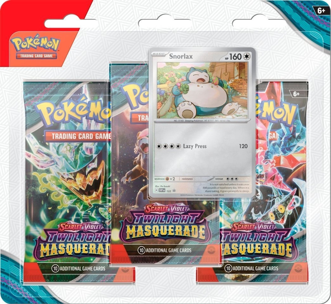 Scarlet & Violet - Twilight Masquerade - 3-Pack Blister - Snorlax