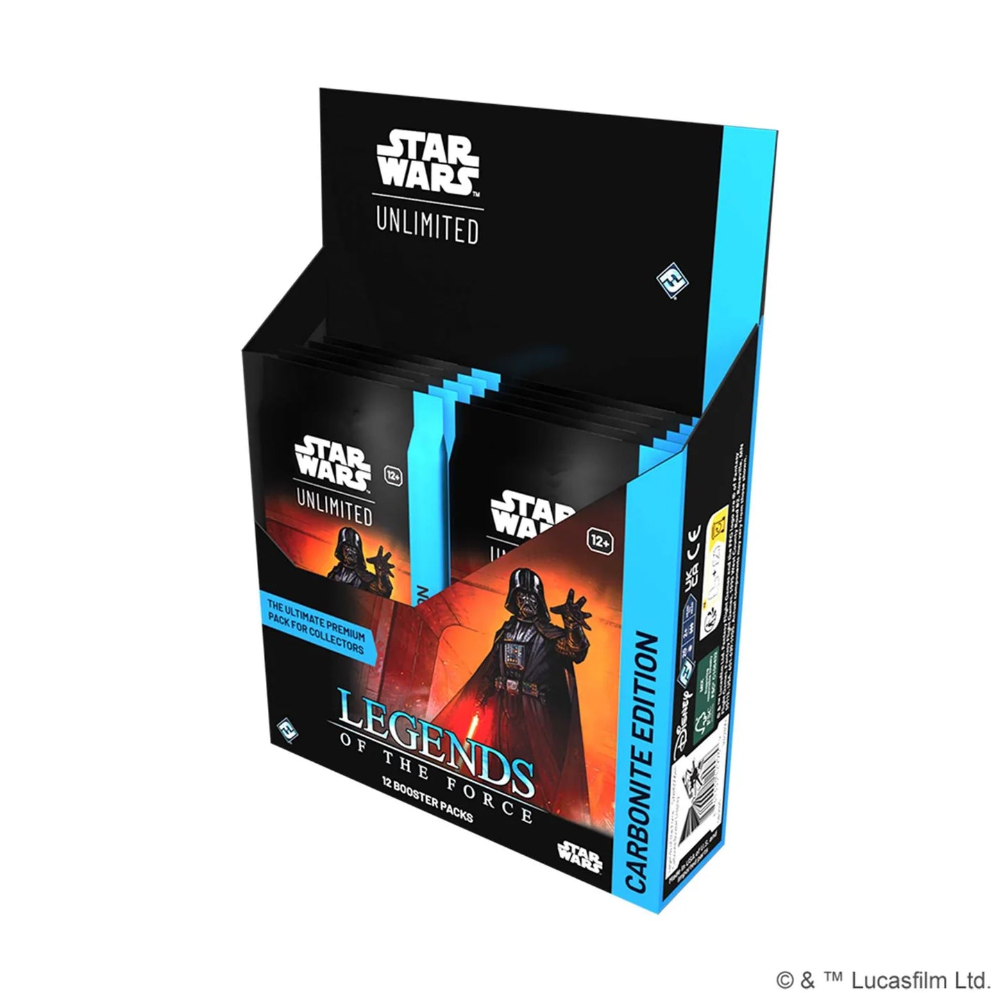 Star Wars: Unlimited Legends of the Force Carbonite Booster Display